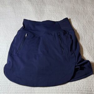 Athleta Navy Blue Skort with Zipper Pockets size XXS